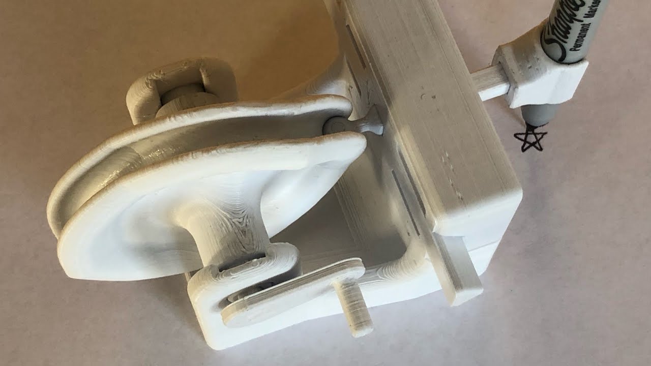 Complex Barrel Cam Shape Drawing Machine