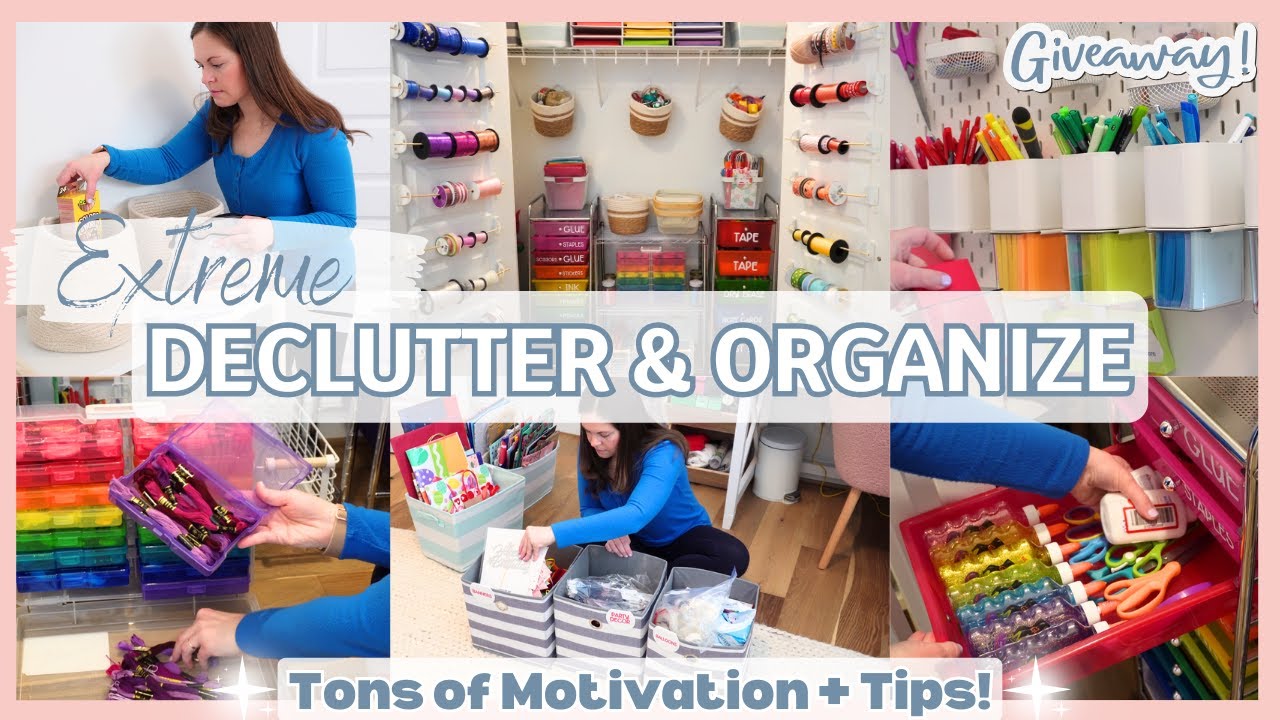 EXTREME WHOLE HOUSE DECLUTTER AND ORGANIZE! Office Declutter and Organization Tips