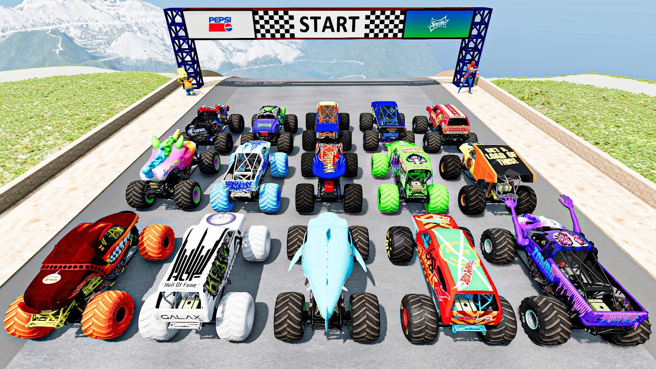 Monster Trucks JAM - Crashes and Saves | Incredible Monster Truck Crashes