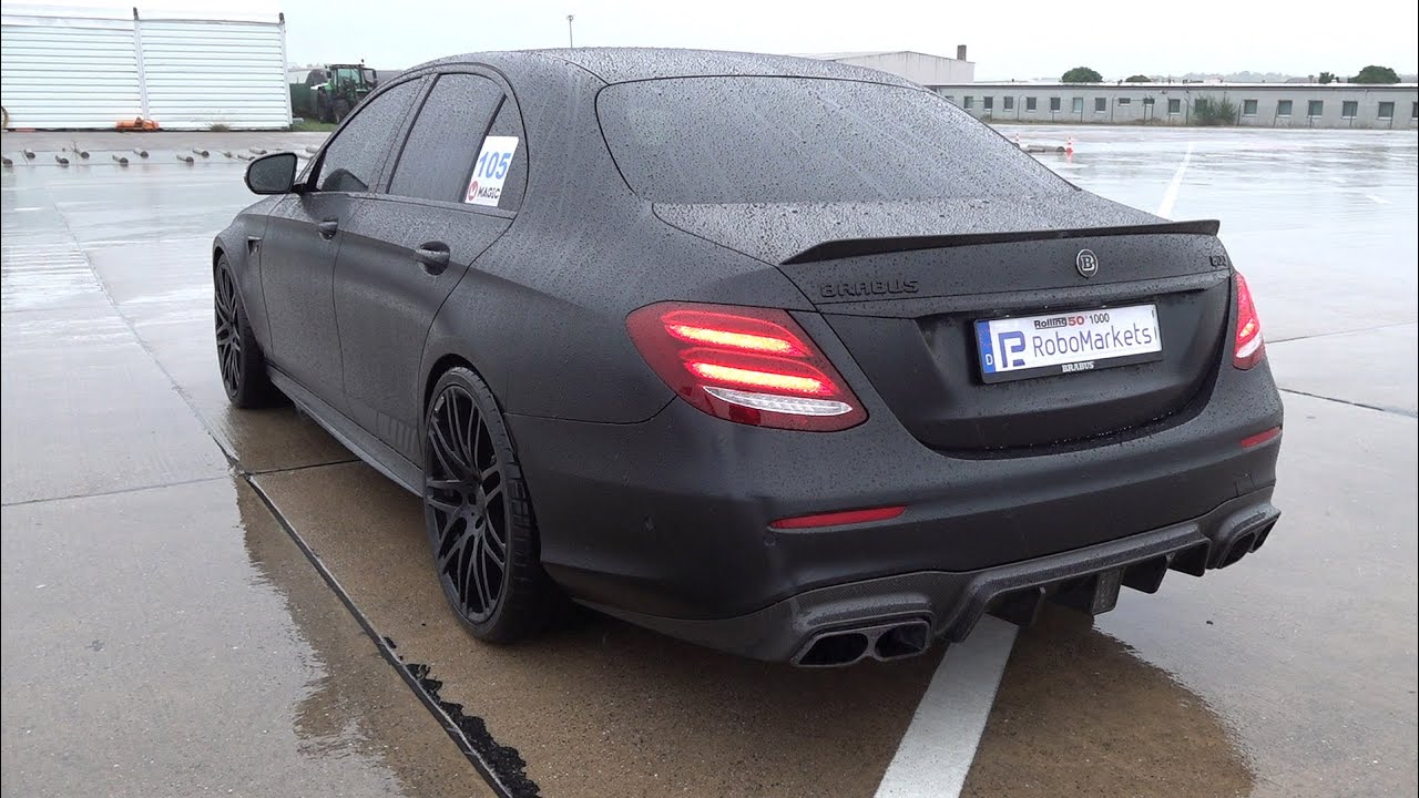 BRABUS 800 E63S 4Matic+ REVS, Exhaust Sounds, Drag Racing!