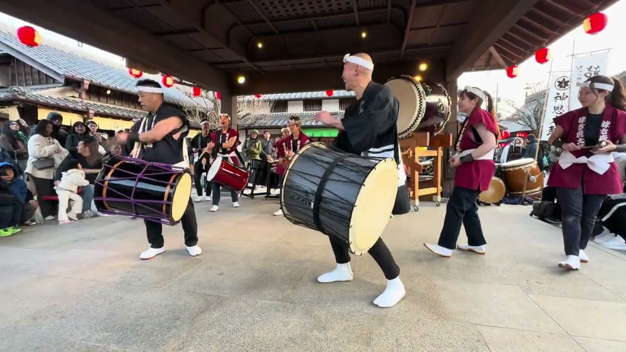 ②鳳仙花『神恩太鼓』✖️『津高虎太鼓』