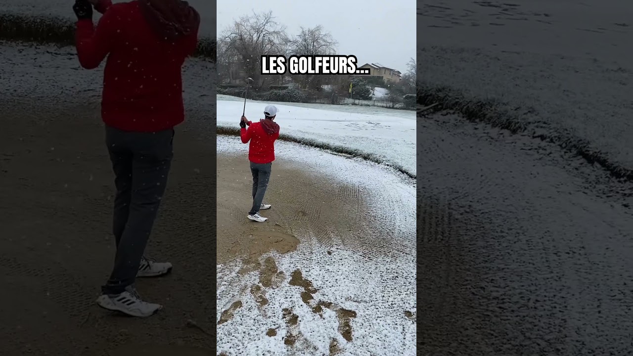Les gens normaux vs les golfeurs l&rsquo;hiver&hellip;