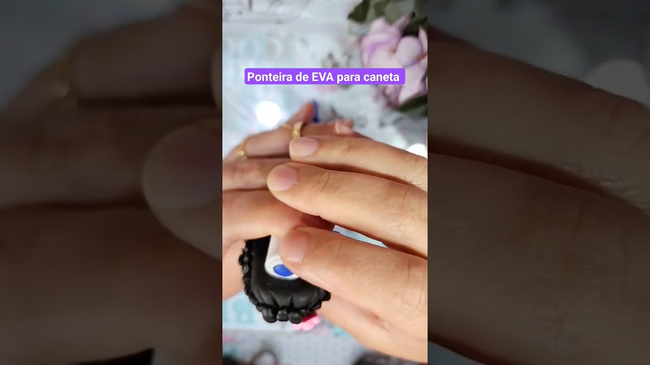 Ponteira de EVA para caneta. #canetaazul #canetadecorada #caneta #canetabic #moana #eva #ima #festa