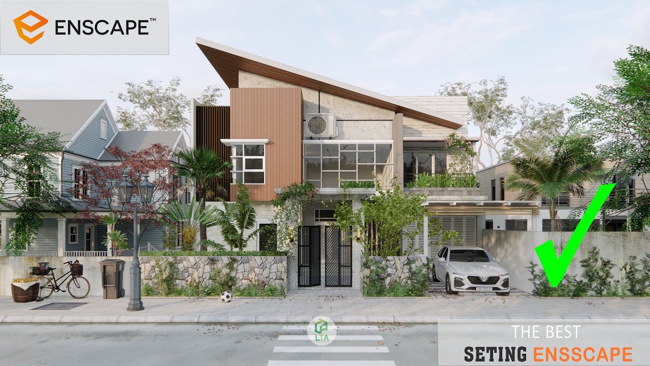 ✅ SETTING RENDER NGOẠI THẤT ENSCAPE | ENSCAPE EXTERIOR RENDER | LTA DESIGN