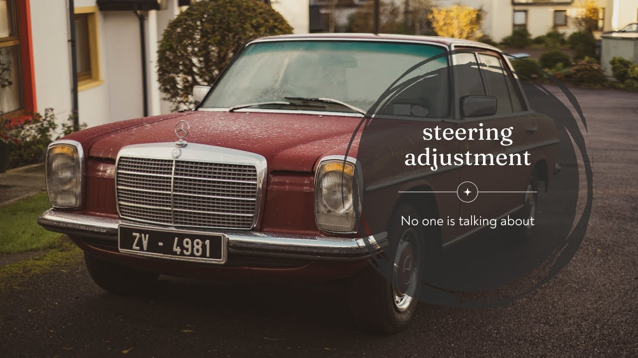 Mercedes Benz Steering box adjustments no one talks about.