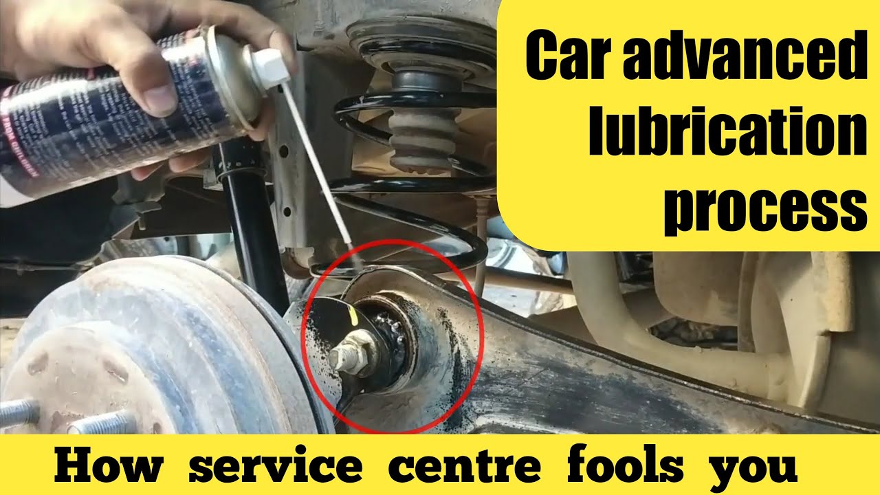 Car advanced lubrication process. Complete lubrication at home.