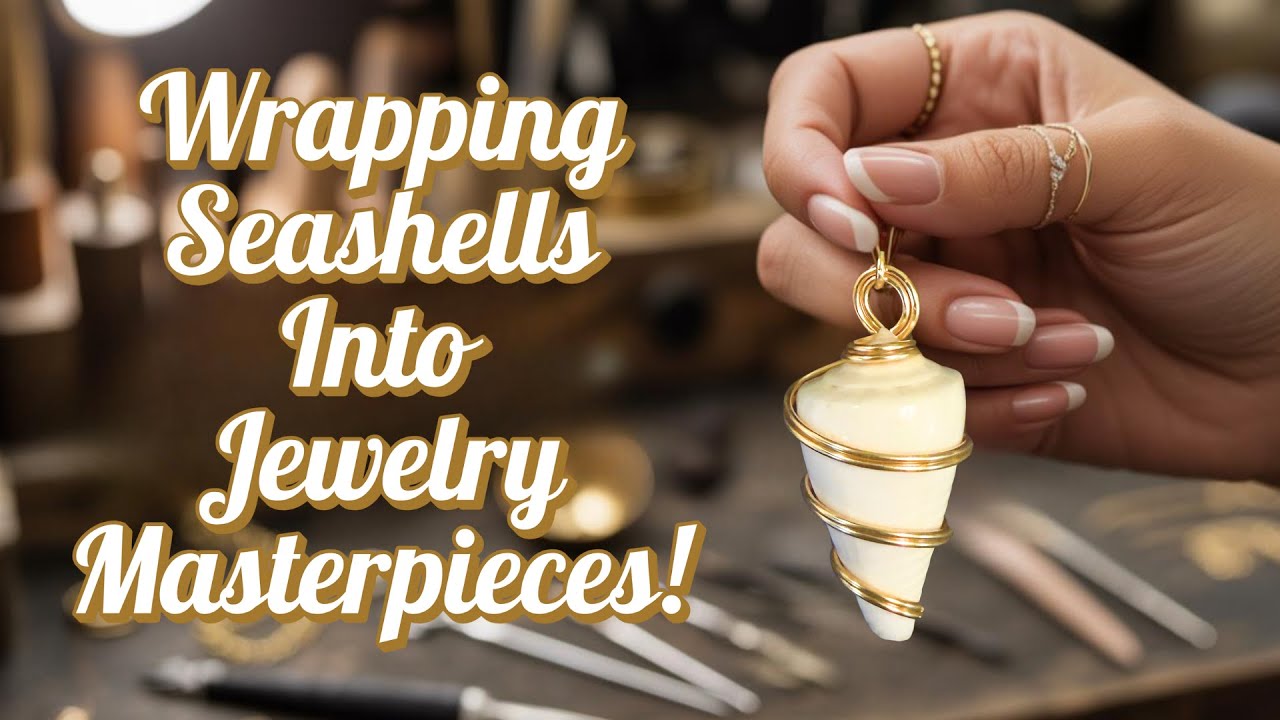 Wrapping SEASHELLS into Jewelry Masterpieces!