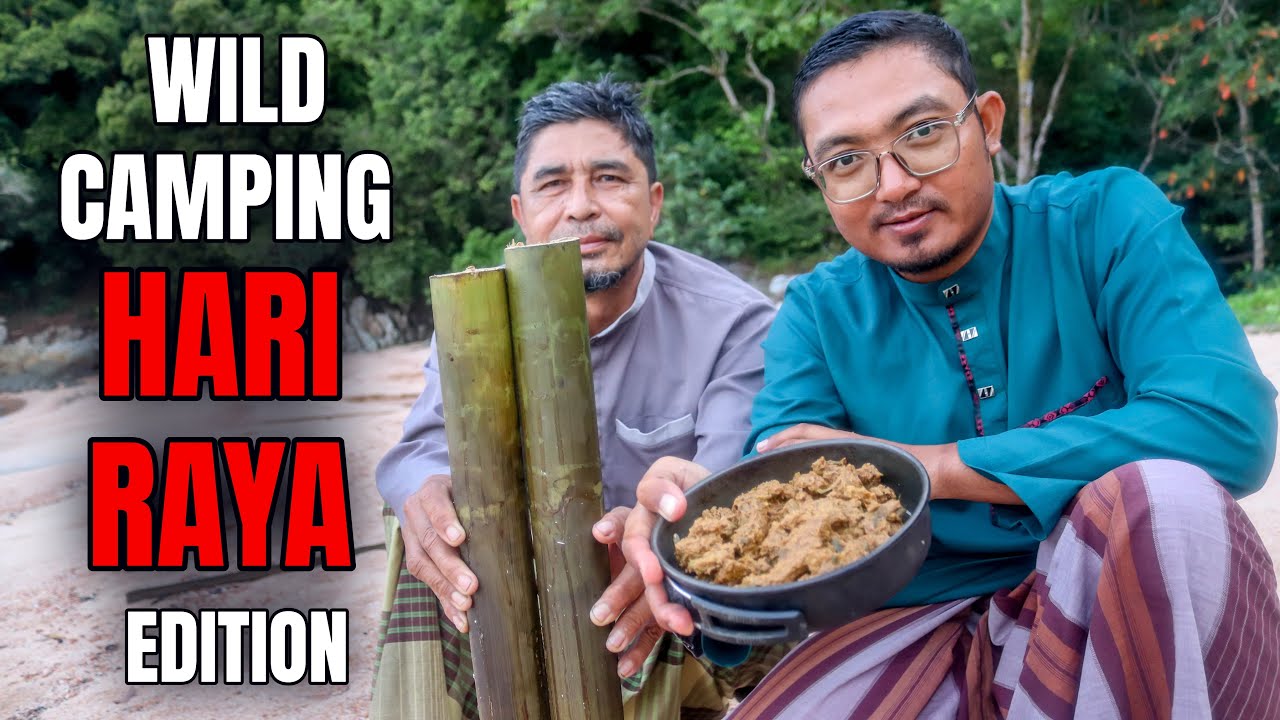 Camping HARI RAYA Special ❗❗ Masak LEMANG & RENDANG Pinggir Hutan ❗❗ Wild Camping Malaysia