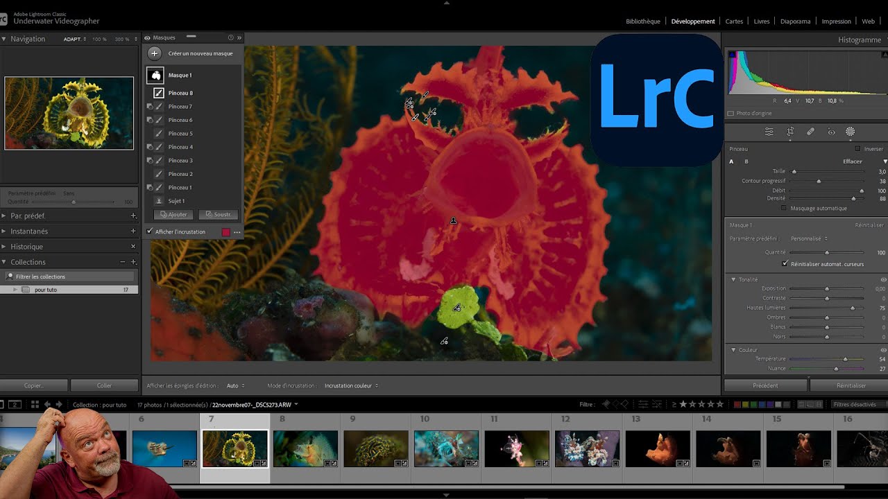 Masquage de zone Lightroom classic Tutoriel