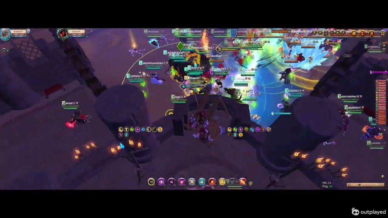 GREAT ARCANE POV! AFTERMATH VS SUMMERS VS TOPSPIRE CASTLE 1V1V1 ALBION ONLINE EAST