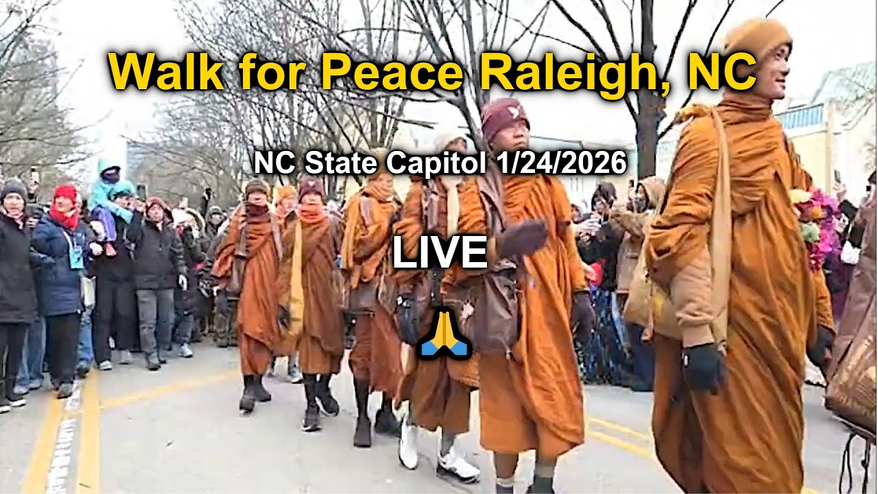 Walk for Peace Raleigh, NC - @ LIVE NC State Capitol 1/24/2026 🙏