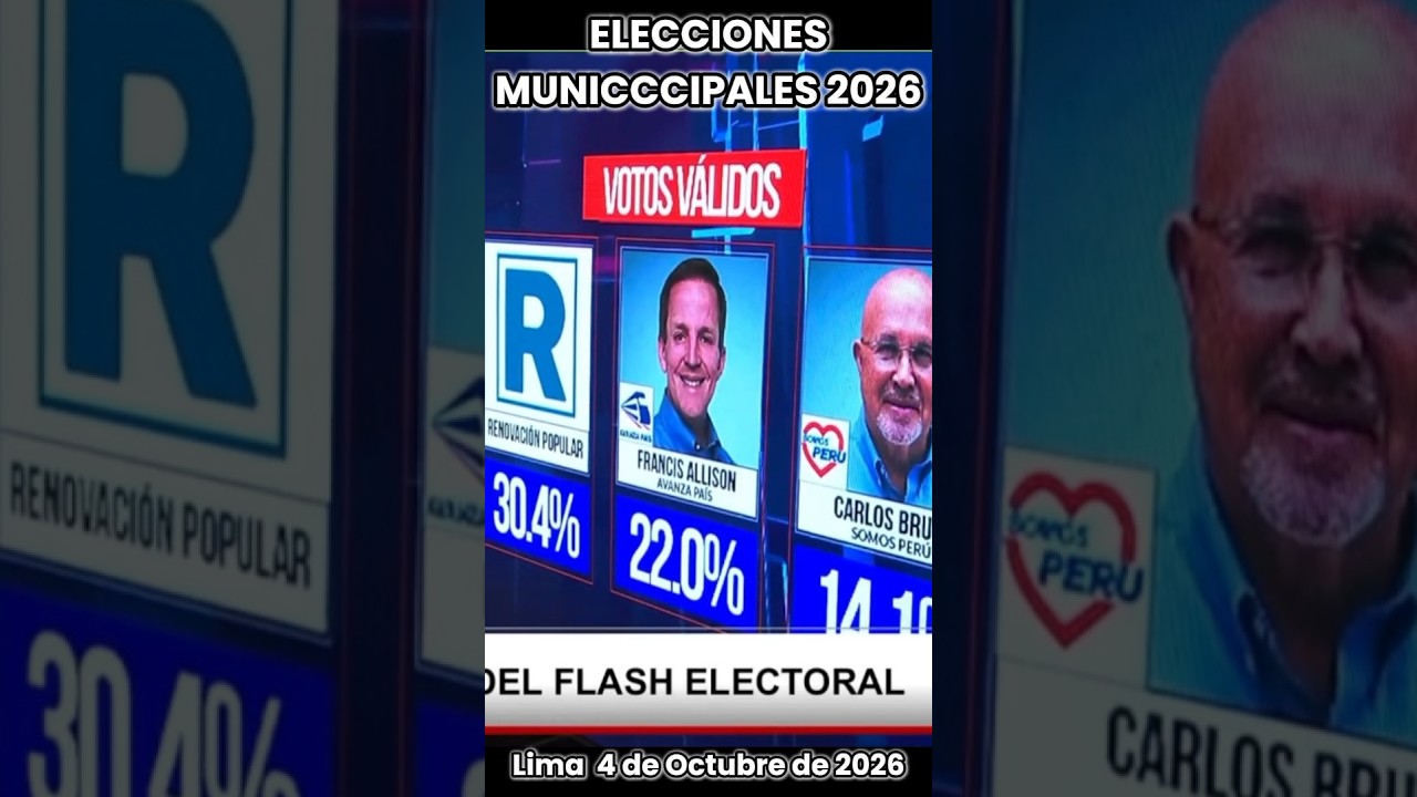 FLASH ELECTORAL Municipalidad de Lima 2026 #peru #elecciones #flash