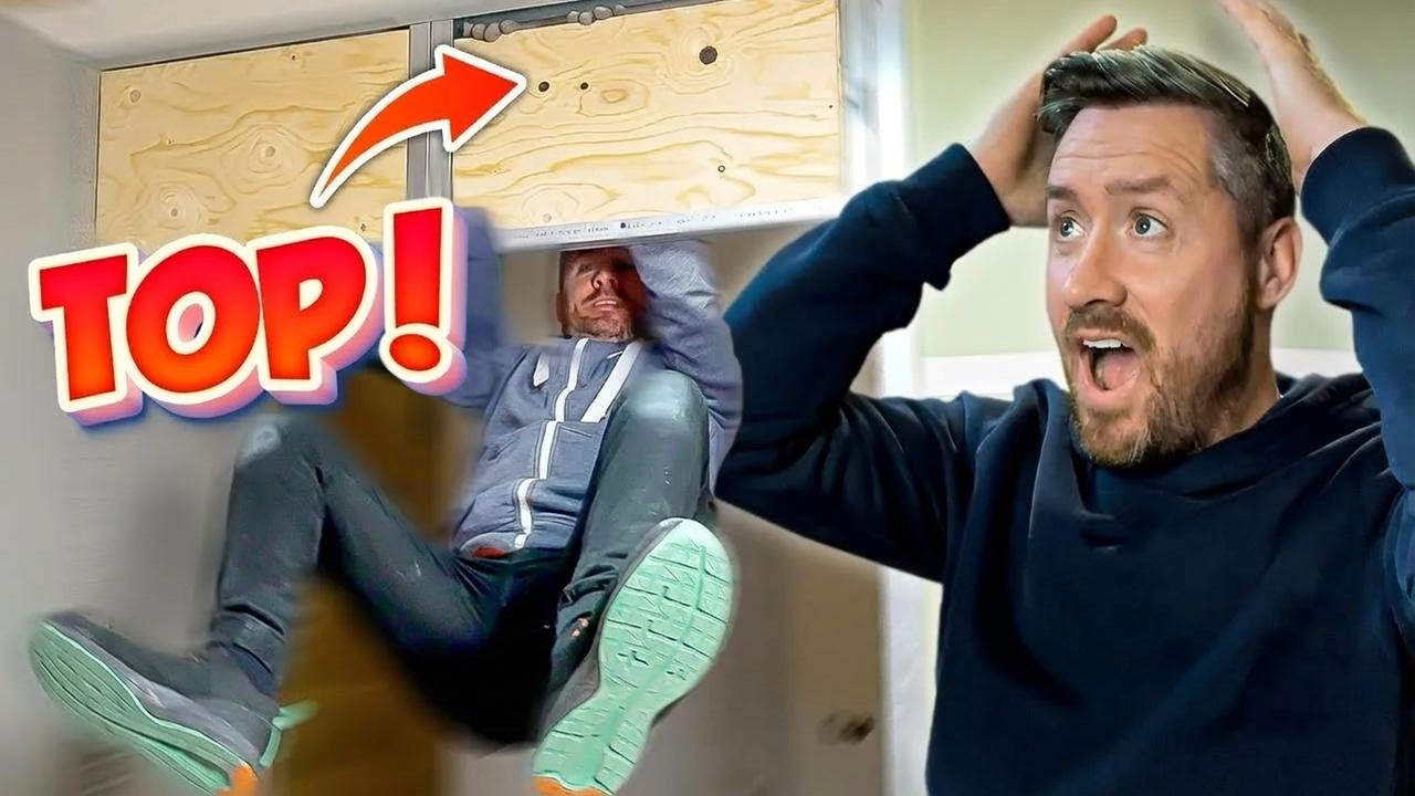 Ich setze die Badezimmertür ein – Wände und Verstärkungen kommen dran!