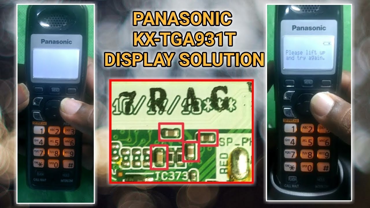 Panasonic cordless phone display problem ||Telugu||
