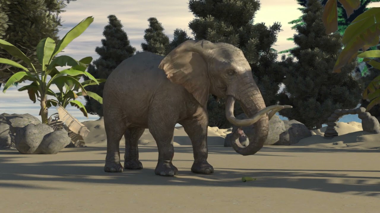 Elephant 3D Animation | Student Animation Showcase #jidakanpur