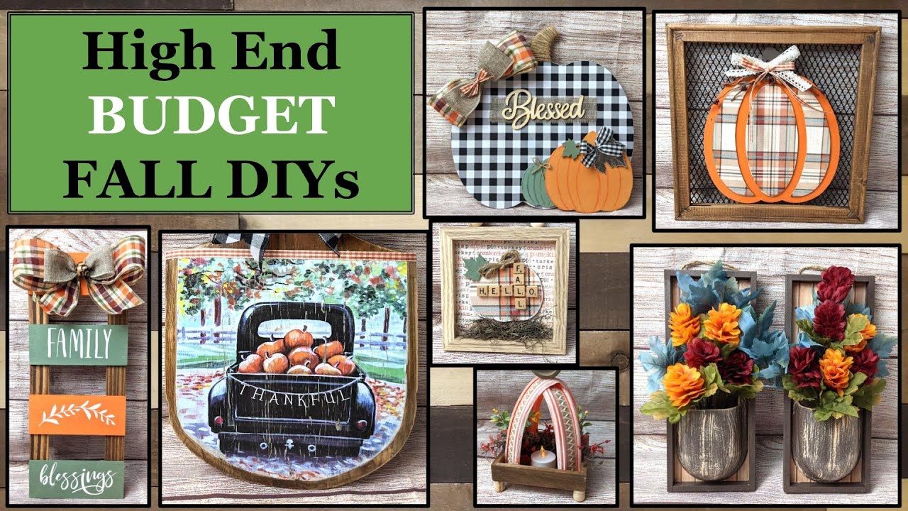 $1 HIGH END EASY FALL WOOD DIYs 2021 | DOLLAR TREE FALL DIYs | BUDGET FRIENDLY | FARMHOUSE DECOR