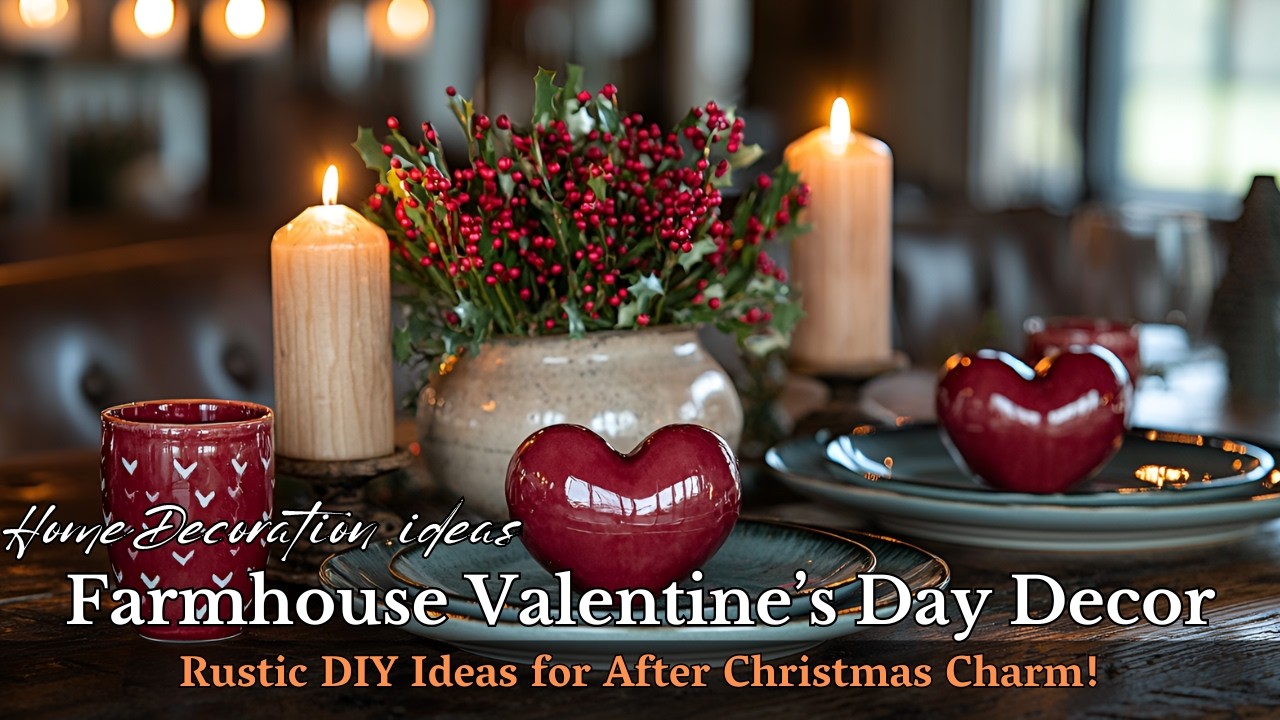 Farmhouse-Inspired Valentine’s Day Ideas: Cozy Decor & Handmade Gifts You’ll Adore!