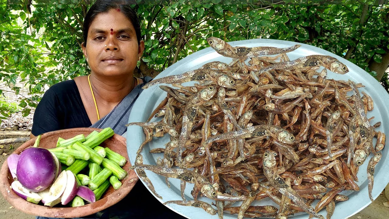 கிராமத்து நெத்திலிமீன்  கருவாட்டு குழம்பு = கருவாட்டு குழம்பு  செஞ்சு அசத்துங்க Karuvattu kuzhambu