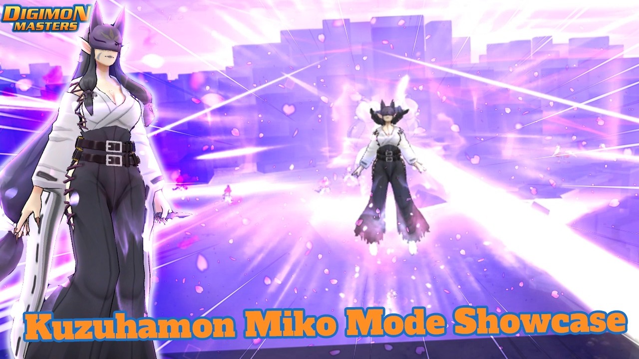 DMO Kuzuhamon Miko Mode Showcase & Review - Digimon Masters Online NADMO