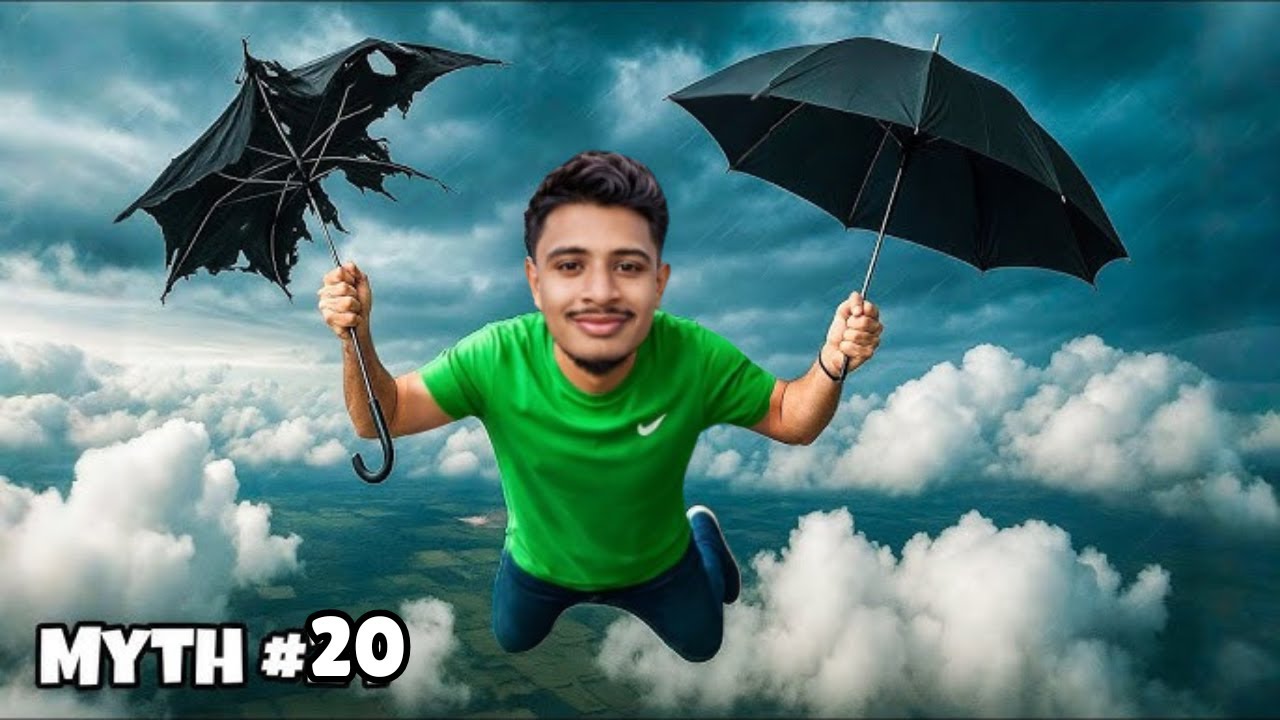 We Tested 20 Crazy Myths in One Day! - क्या छाता मुझे गीरने से बचा पाएगा ? 😱