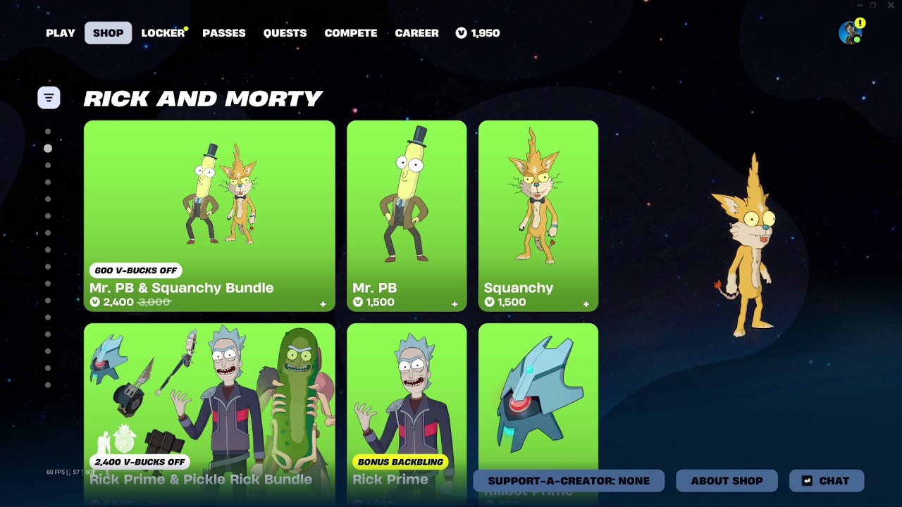Fortnite RICK AND MORTY