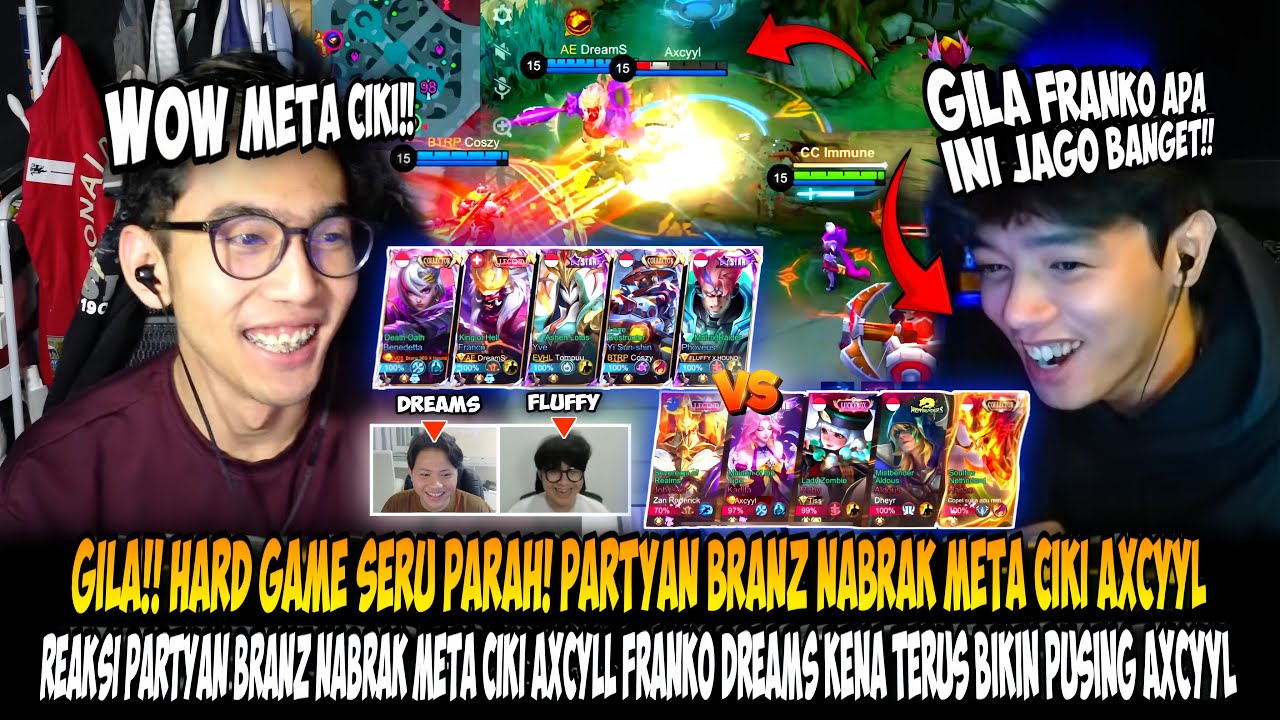 FRANKO DREAMS JADI MIMPI BURIK META CIKI⁉️REAKSI PARTYAN BRANZ NABRAK META CIKI AXCYYL DKK!!