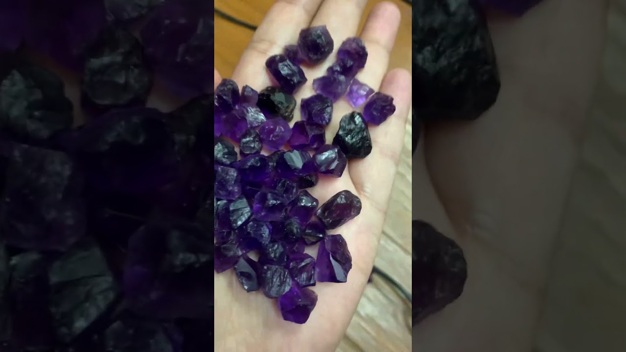 Dark Purple Brazil Amethyst For Faceting