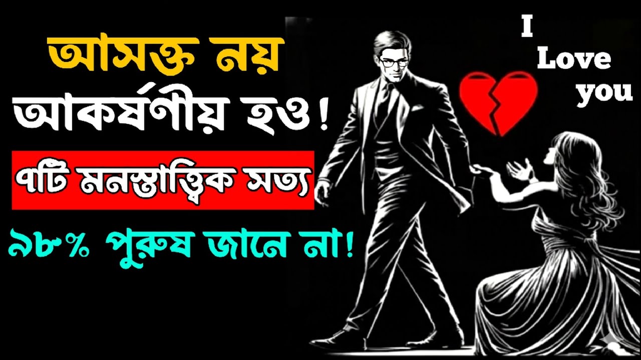নারীকে বোঝার ৭টি গোপন মনস্তত্ত্ব 😱 | dark psychology | bangla motivational video 