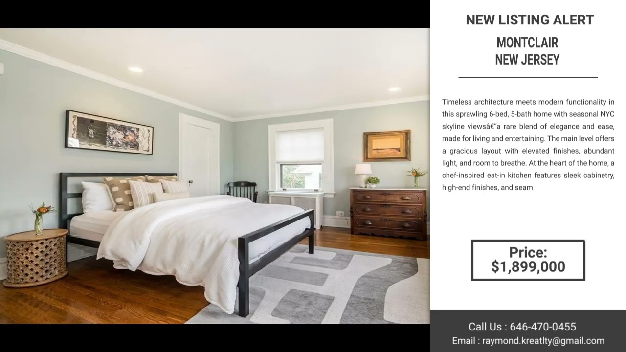 🏡 New Listing Alert: luxurious retreat, Montclair real estate, NYC skyline views, elegant home, C...