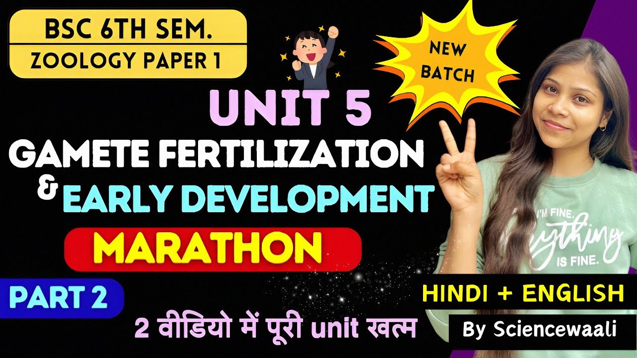 Cell signalling and Morphogenesis bsc 6th semester|BSc 3rd year|Gamete formation and Fertilization