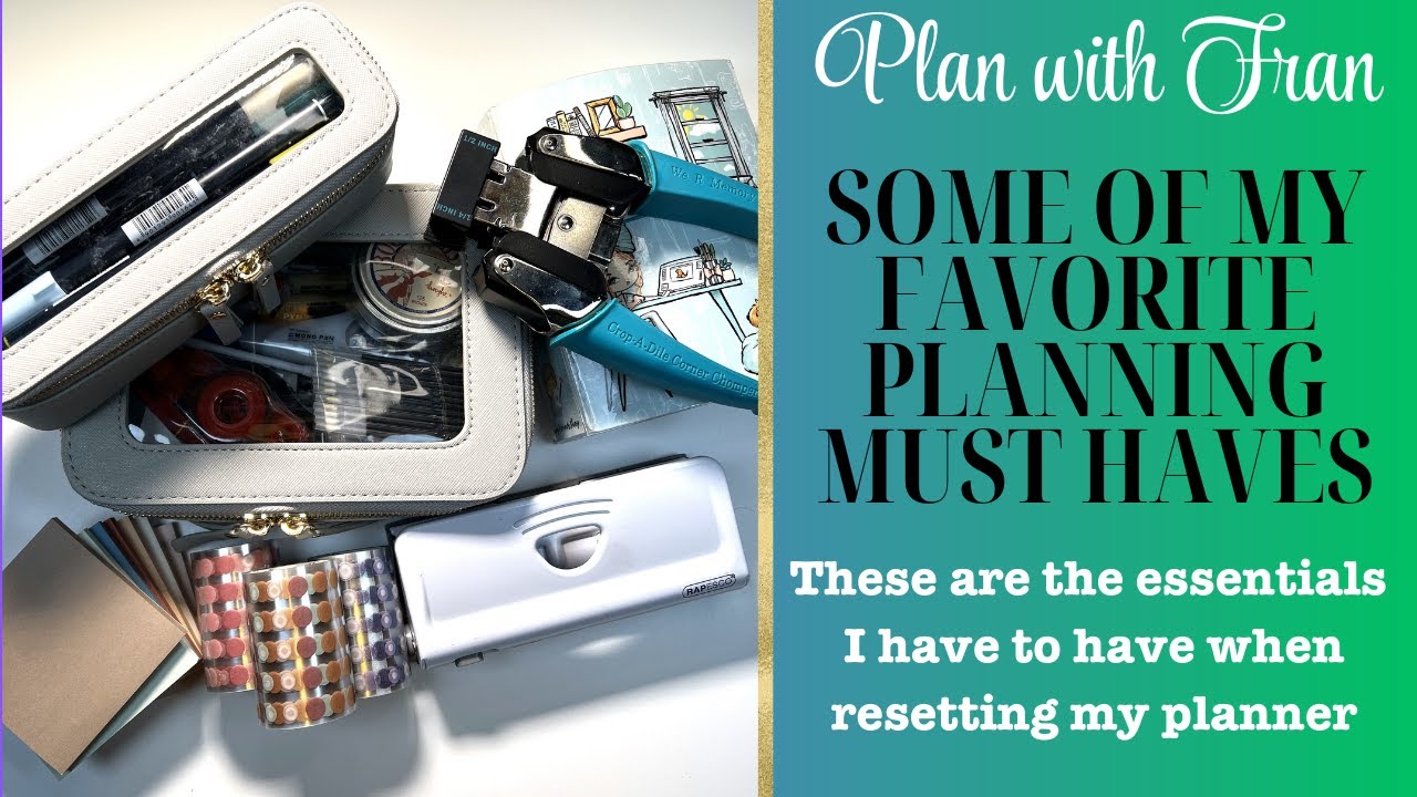 Planner supplies  l  Favorite planning supplies  l  Must have planner supplies