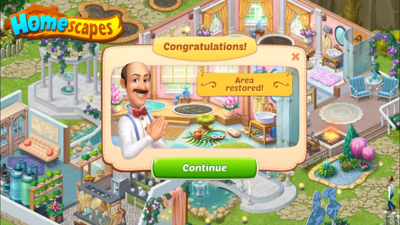 Homescapes - Mineral Spring Unlocked - Day - 6