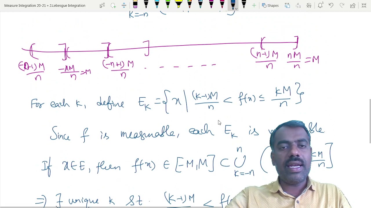 Measure and Integration 12  - Lebesgue integral of bounded function