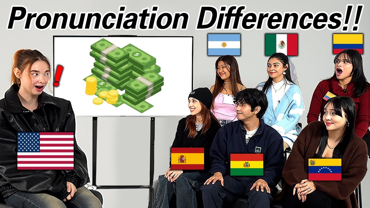 American Was Shocked by Spanish Differences Between Spain VS LATIN AMERICA Countries!!