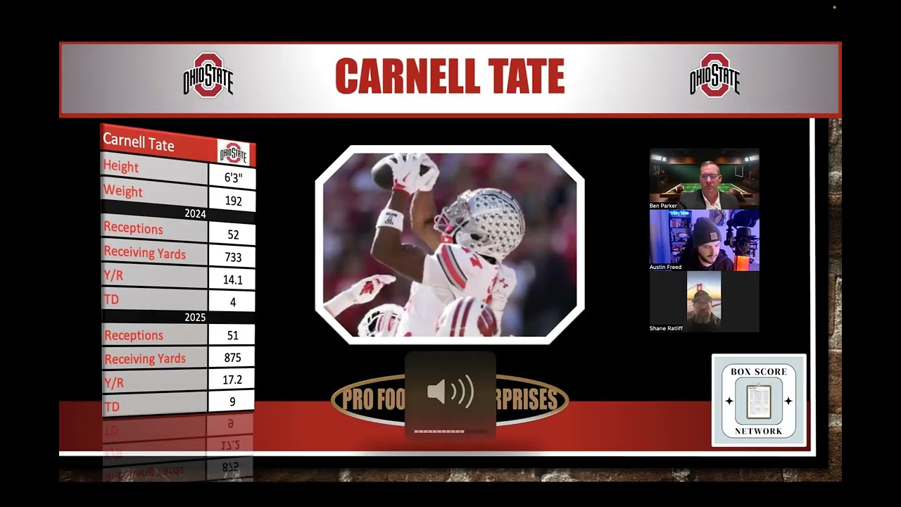2026 NFL Draft Prospects: Carnell Tate