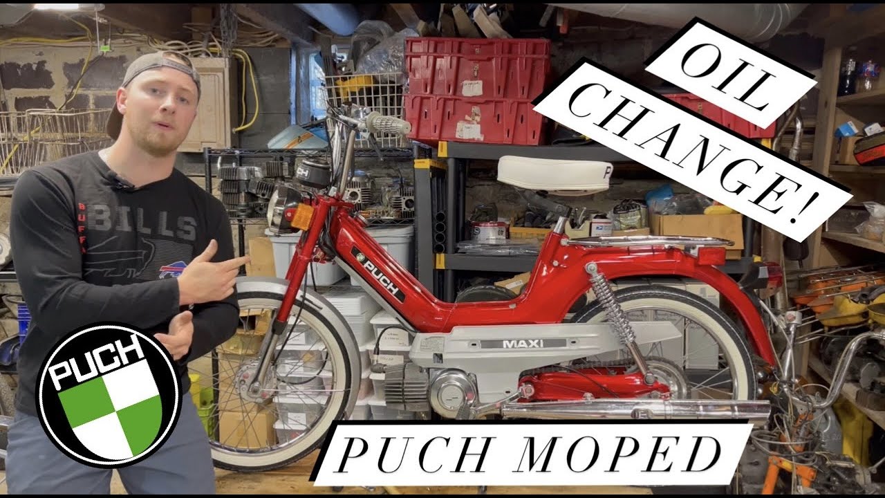Как заменить масло Puch Maxi за 60 секунд! Замена масла в двигателе Puch Maxi E50