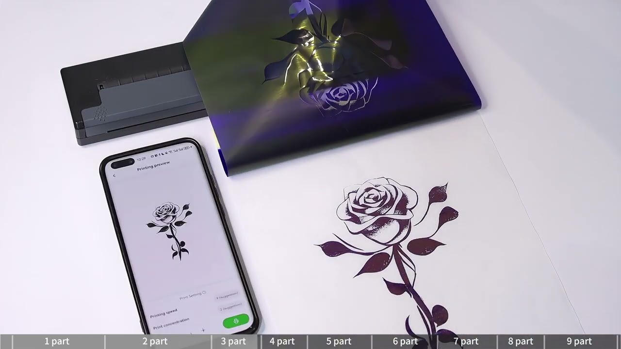 P90 Tattoo Stencil Printer Operation Instructions