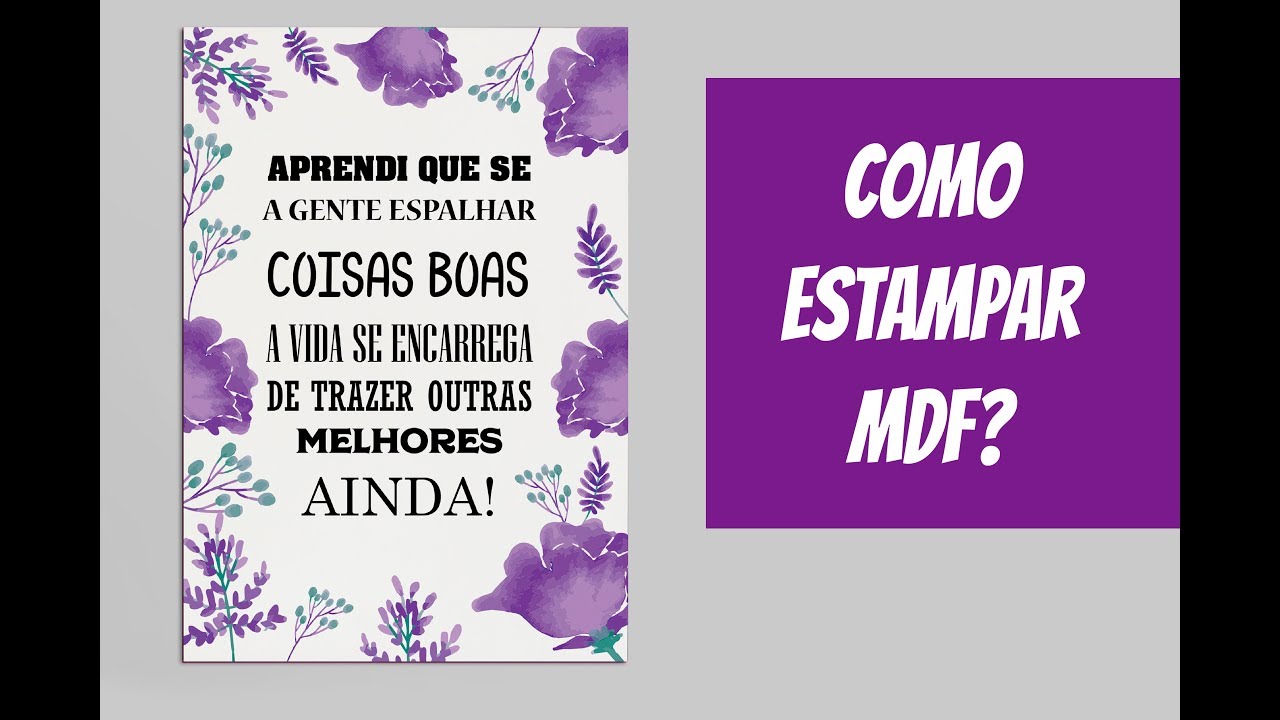 Como sublimar MDF???