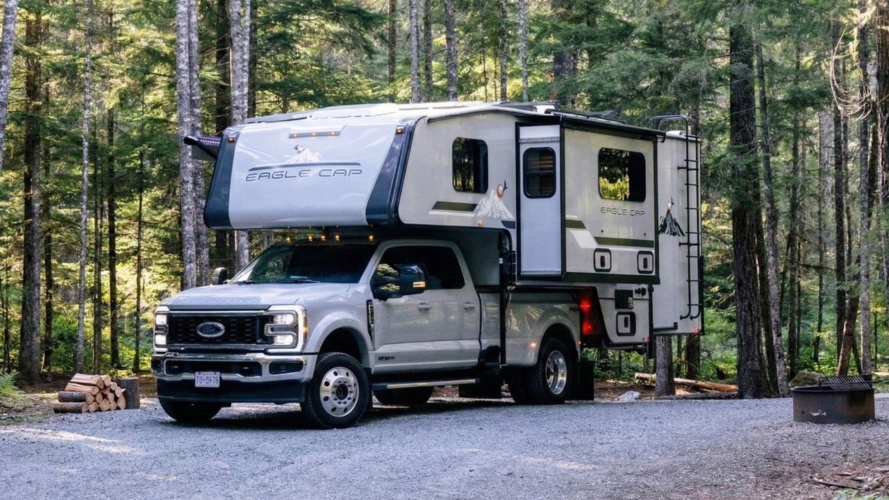 The Eagle Cap 1165 Truck Camper Has 3 Slideouts... And Sleeps 6 People