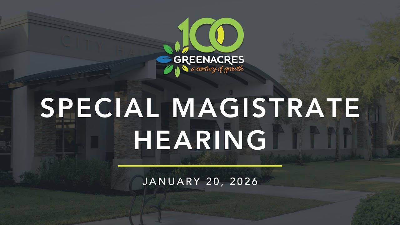 Special Magistrate Meeting - January 20, 2026
