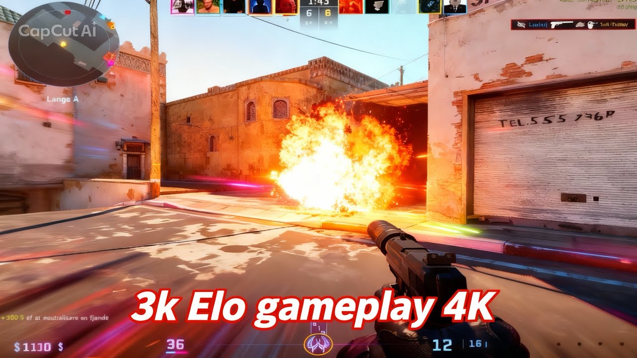 3k Elo premier! Gameplay 4K (No commentary)