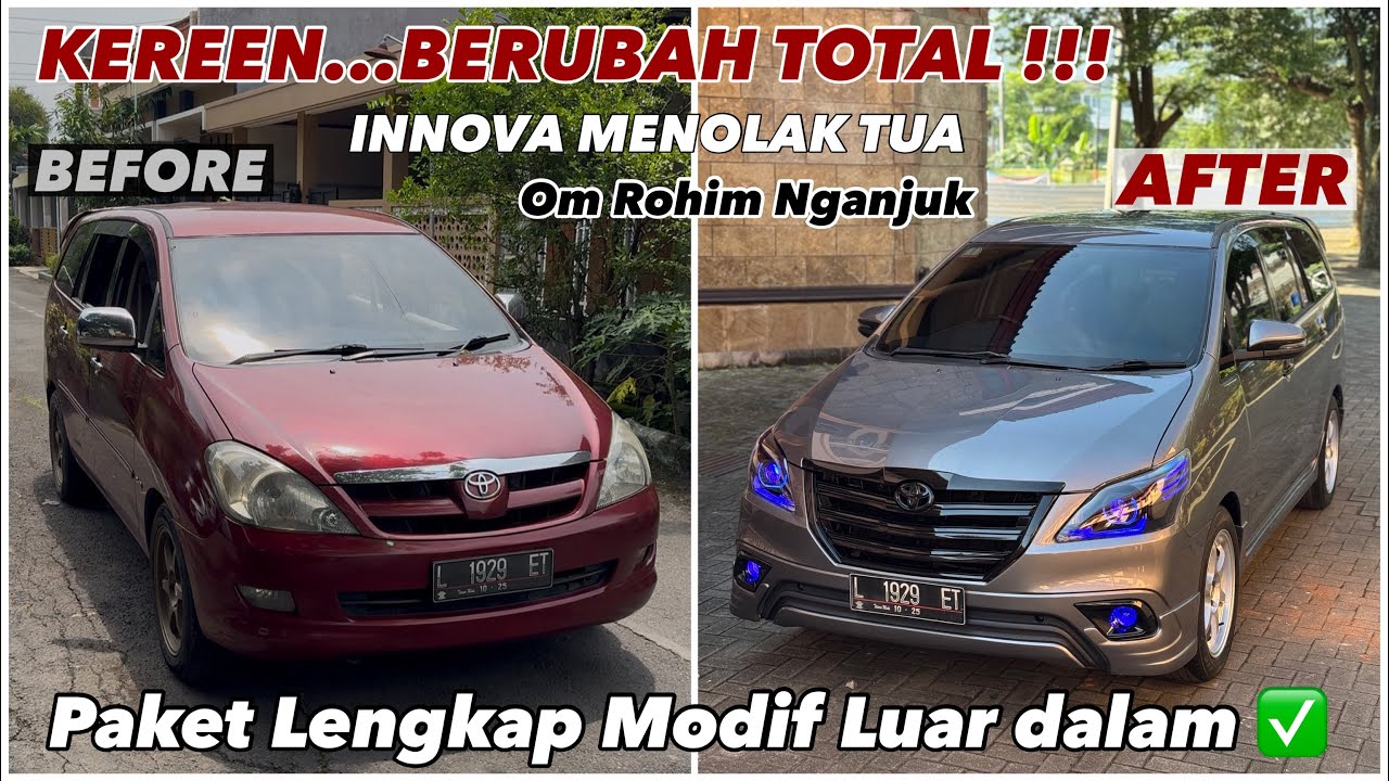 Bikin Pangling INNOVA DIESEL TUA Berubah total UPGRADE 2015 repaint greymetalic om rohman nganjuk