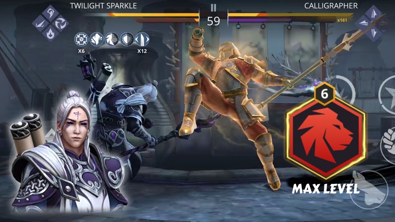 The Best F2W set against Calligrapher boss: Max Elders' Lion! - Shadow Fight 3