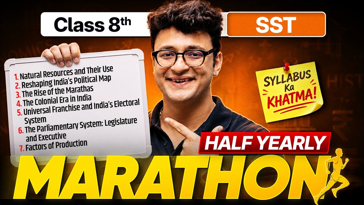 Class 8 SST l Half Yearly Marathon | Ch 1 to 7 l Complete Revision + Most Imp. Questions | New NCERT