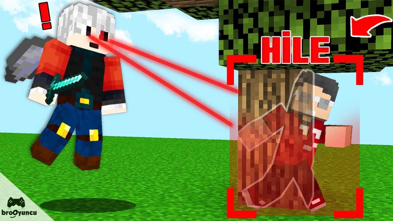 MİNECRAFT S&Uuml;PER KAHRAMAN HİLESİ HACKER SAKLAMBA&Ccedil;