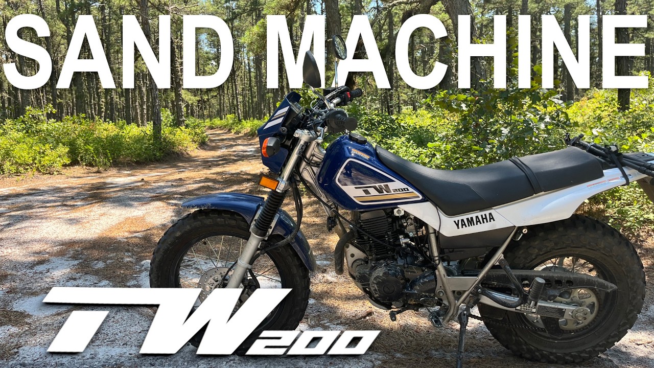 The Trans NJ Trail on a TW200
