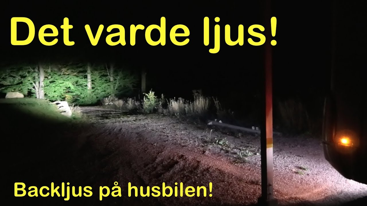 Monterar backljus på husbilen - Steg för steg