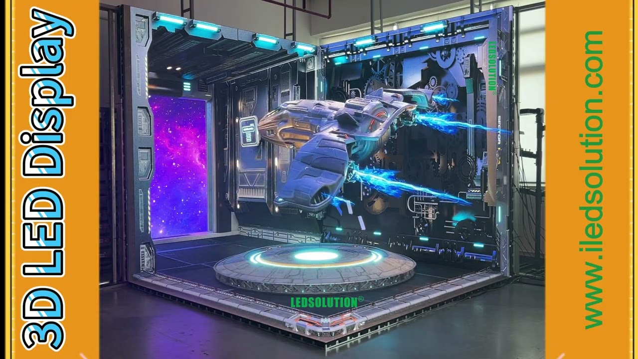 3-sided Naked-Eye 3D LED Display