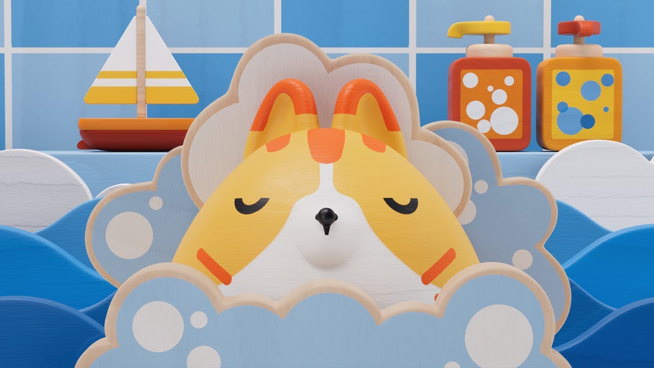 ¡Es la hora del baño, GATO! 🛀😺 ¡Ahora toca agua y jabón! 🫧 | Canciones Infantiles 🌈 Pim Pam Pino
