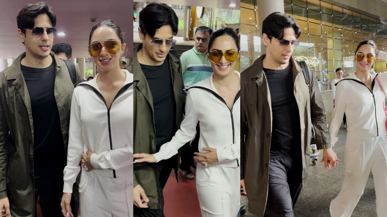 Sidkiara Aka Sidharth Malhotra and Kiara Advani Cute Moment At Airport
